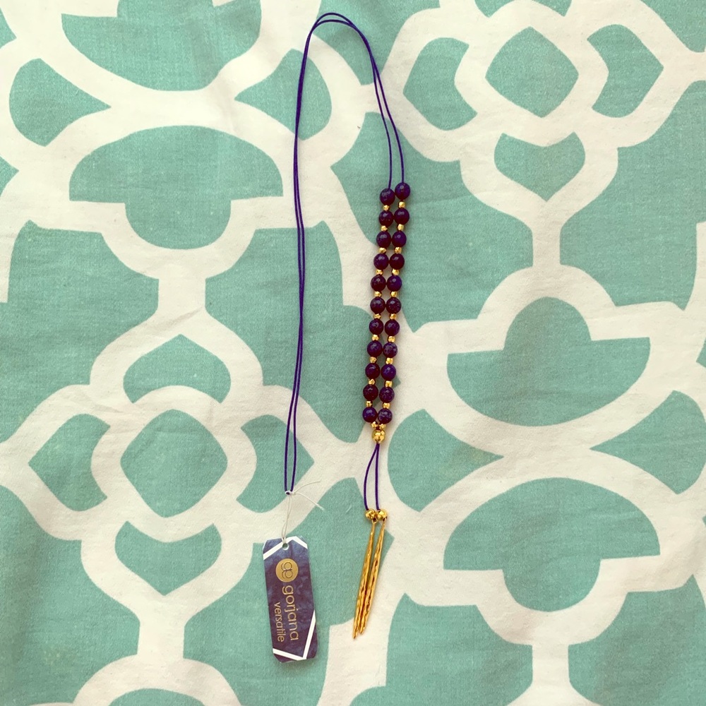 Gorjana Power Gemstone Beaded Necklace Lapis